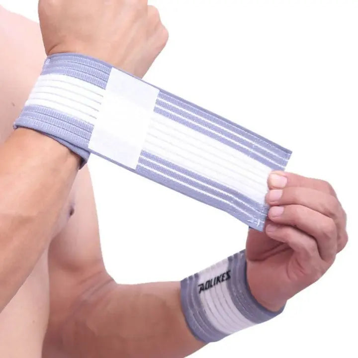 WristFlex Schwarz - Elastische Handgelenkbandagen für Krafttraining Try Unyque