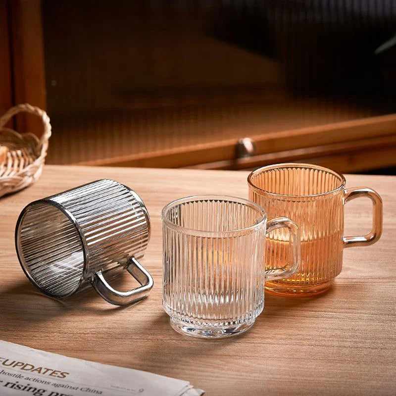 Linear Elegance Glass Mug Winter DEALS Up to 70% Off + US Free Shipping