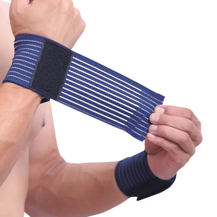 WristFlex Schwarz - Elastische Handgelenkbandagen für Krafttraining Try Unyque