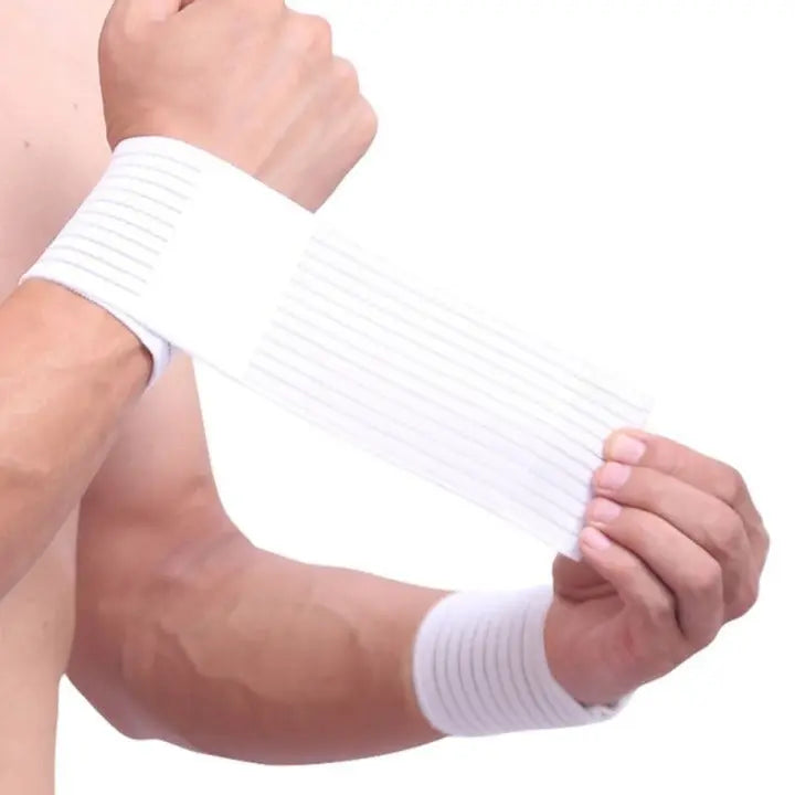 WristFlex Schwarz - Elastische Handgelenkbandagen für Krafttraining Try Unyque