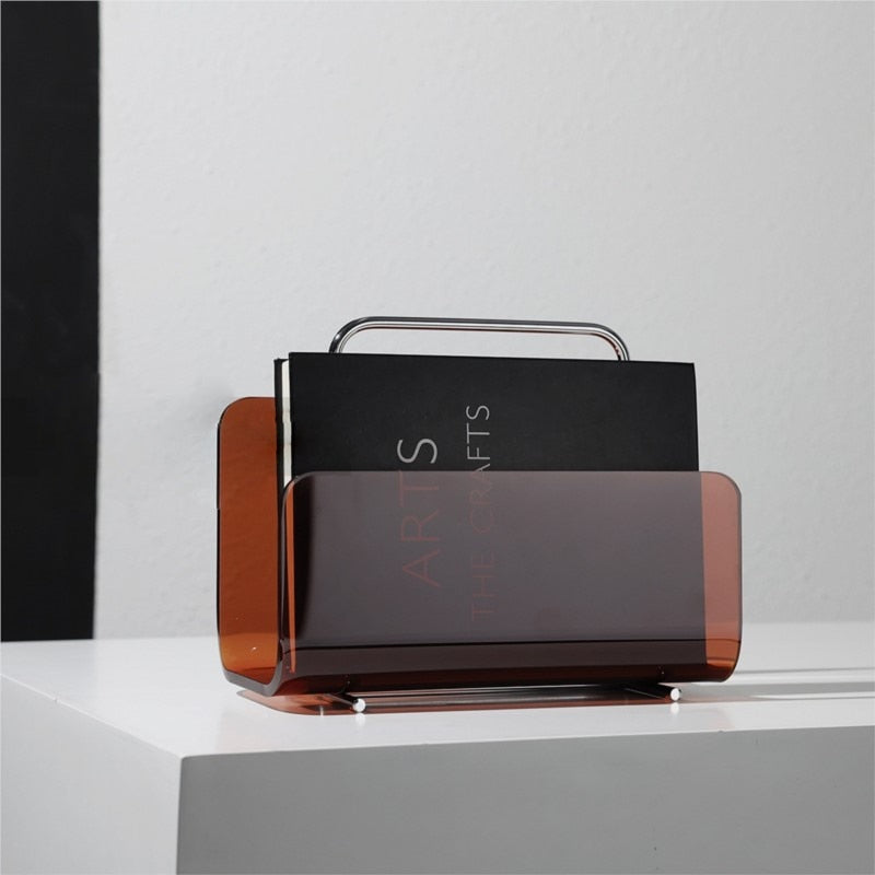 Ghost Silhouette Acrylic Magazine Rack & Portable Bookcase